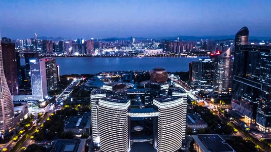 夜景-钱江新城-城市-美景-风光 图片素材