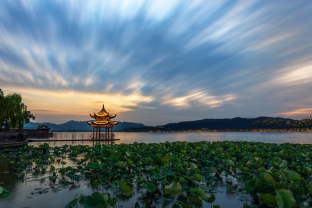 后期-杭州-西湖-城市-尼康 图片素材