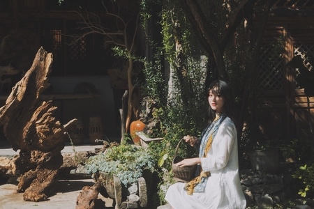 旅拍-人像-旅行plog-云南-女性 图片素材
