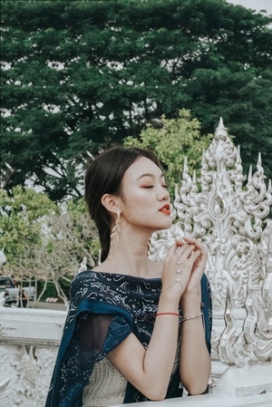 旅行plog-清莱-人像-旅拍-女性 图片素材