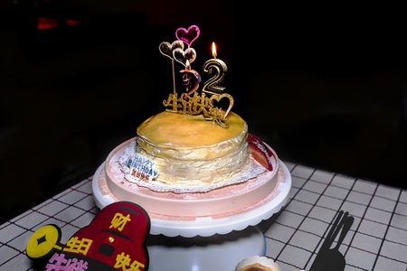 宅家美食-生日蛋糕-食物-静物-食物 图片素材
