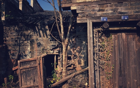 乡村-荒废-老房子-农村-扶贫 图片素材