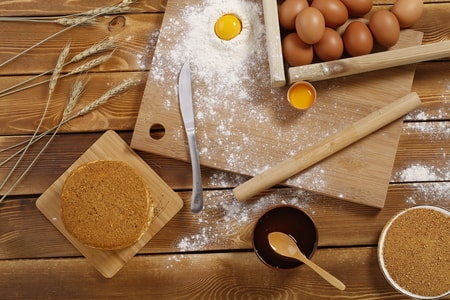 广告片-产品-鸡蛋-面粉-面包 图片素材