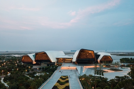 城市-航拍-光影-风光-城市建筑 图片素材