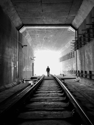 年味-隧道-光线-地铁-铁路 图片素材