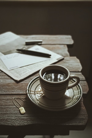 下午茶-情绪-咖啡-明信片-下午茶 图片素材