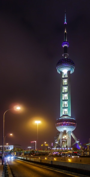 像素蜜蜂官方帐号-夜-电视塔-电视塔-东方明珠电视塔 图片素材