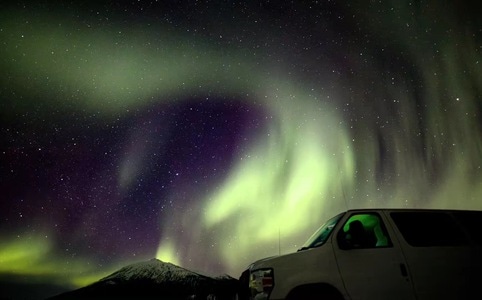 阿拉斯加-极光-极光-风景-美景 图片素材