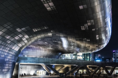 首尔-街头-夜景-韩国-建筑 图片素材