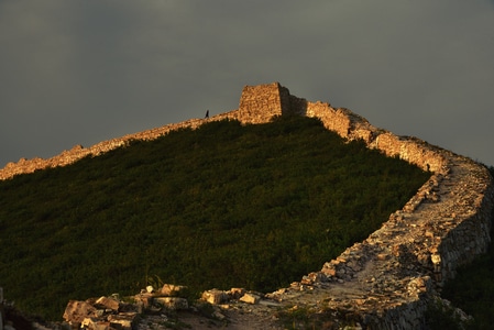 长城-夕照-古建筑-风景-长城 图片素材