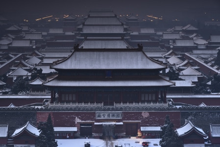 旅拍-紫禁城的雪～是一种奢望-古建筑-故宫-风景 图片素材
