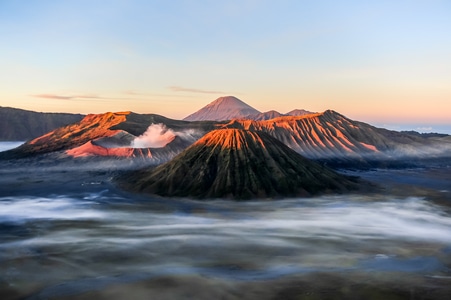 火山-自然风光-星空-美图-风光 图片素材