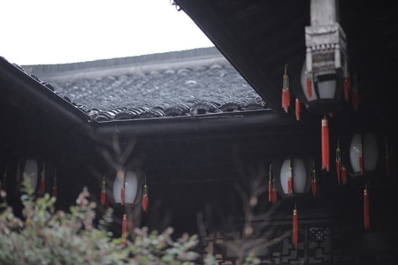 旅行-诗意-古风-房屋-灯笼 图片素材