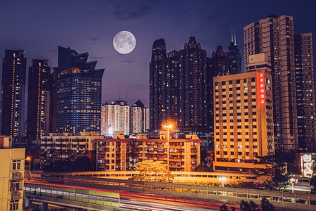 你好2020-记录瞬间-lr调色-城市风光-高楼 图片素材