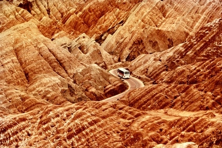 丹霞地貌-旅游景点-张掖丹霞地貌-甘肃张掖-造型奇特 图片素材