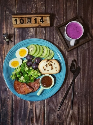 减脂餐-早餐-水果-健康饮食-美食摄影 图片素材
