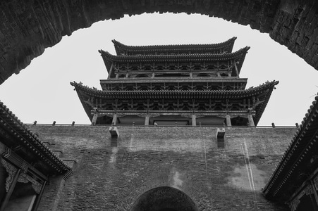 旅拍-风光-尼康视界-黑白-建筑 图片素材