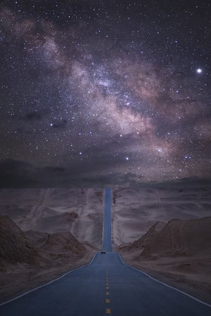 壁纸-风景-银河-星空-青海 图片素材