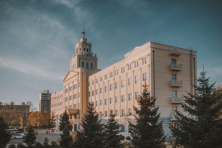 城市-建筑-美术学院-佳木斯大学-光影 图片素材