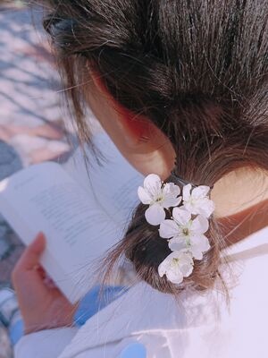 局部-特写-花-人像-女人 图片素材