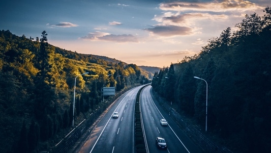 日常-手机-高速公路-风景-高速公路 图片素材