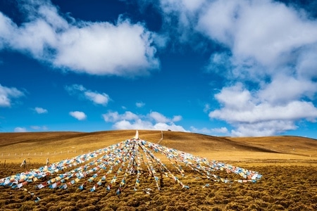 旅行-川藏线-风景-经幡-旗帜 图片素材