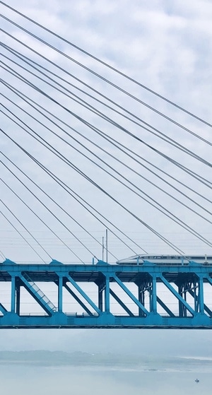 旅拍-风光摄影-吊桥-码头-动车 图片素材