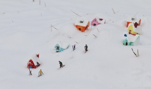 小人国系列-玩偶-创意-雪-玩具 图片素材