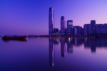 城市天际线-城市夜景-建筑-高楼-大厦 图片素材