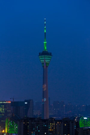 夜景-激光绣-四川电视塔-成都339-夜景 图片素材