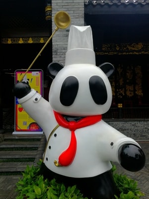 熊猫-餐饮-娱乐-熊猫-雕像 图片素材