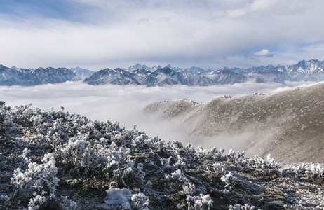 雪景-巅峰-雪山-风景-风光 图片素材