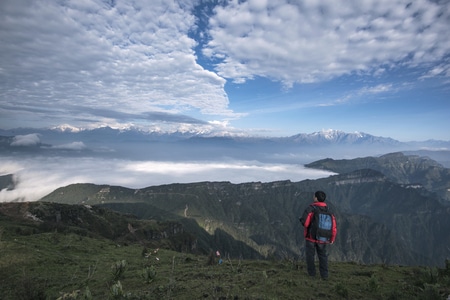 川西-巅峰-风光-牛背山-云海 图片素材