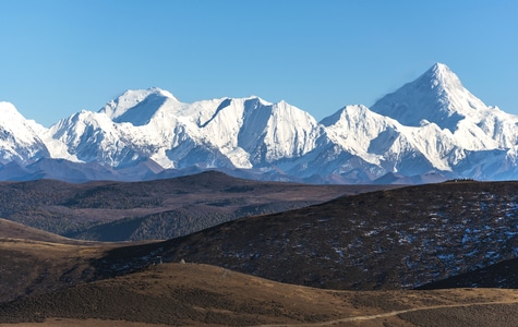 我要上封面-川西-风景-高原光影-雪山 图片素材