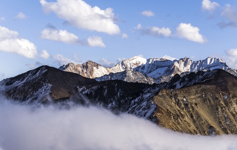 风景-川西-雪山-云海-生态 图片素材