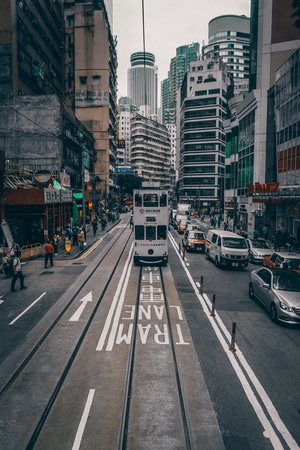 香港-街头-inf-旅行-有轨电车 图片素材