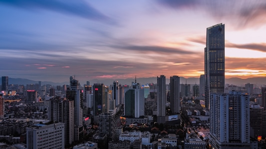 城市色彩-风光-后期-长曝光-对比 图片素材