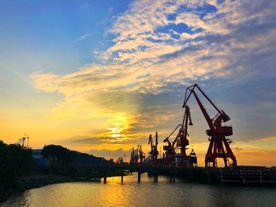 张家港-长江-码头-张家港-码头 图片素材