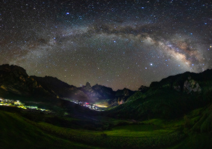 夜晚-银河-自然-风光-自然风光 图片素材