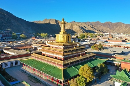 甘南-拉卜楞寺-寺庙-拉卜楞寺-寺庙 图片素材