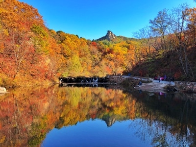 秋天-枫叶-本溪-风景-湖 图片素材