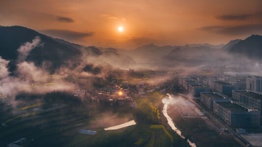 自然-风光-日落-尼康-贵州 图片素材