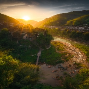 风景-风光-梦幻-光影-贵州 图片素材
