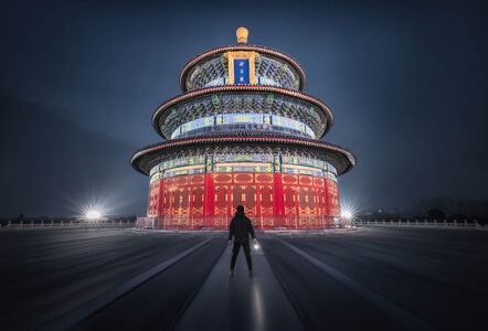 北京-祈年殿-天坛-去拍-摄会主义 图片素材