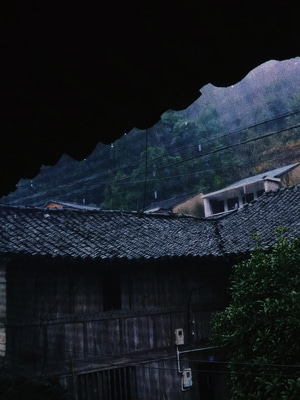 雨-屋檐-家乡-建筑-房屋 图片素材