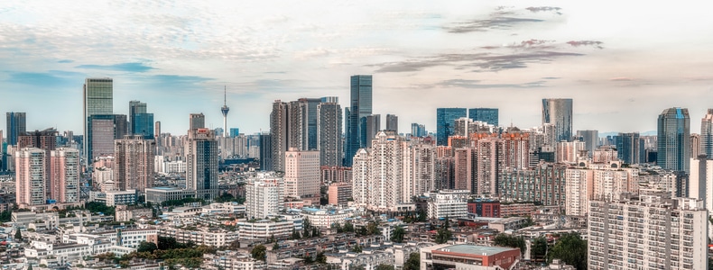 四川-城市风光-城市天际线-索尼-中国爬楼联盟 图片素材