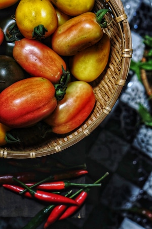 宅家-菜-番茄-水果番茄-蔬菜 图片素材