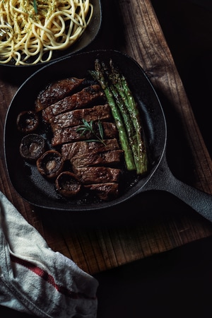 牛扒-板腱-宅家美食-烧烤-食物 图片素材