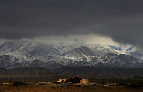你好2020-祖国大地-大自然-天空-雪山 图片素材