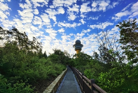 蓝天白云-城市色彩-风景如画-风景-小道 图片素材